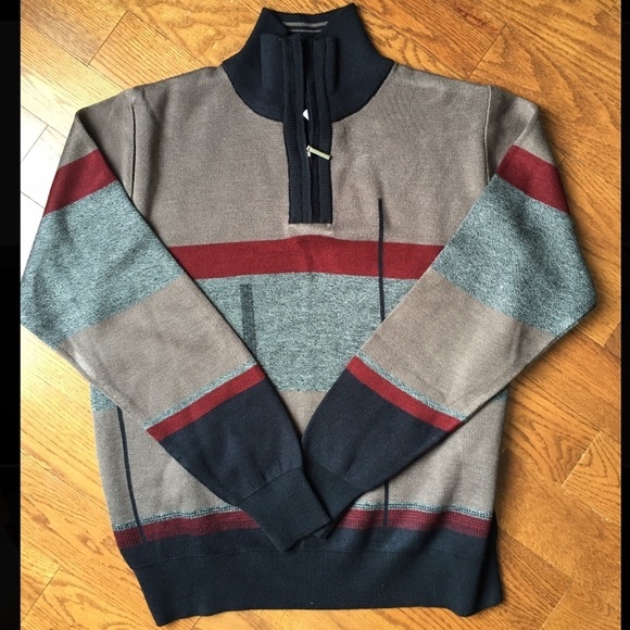 Sergio Louis men’s Medium long sleeve shirt with quart zipper - Picture 11 of 11